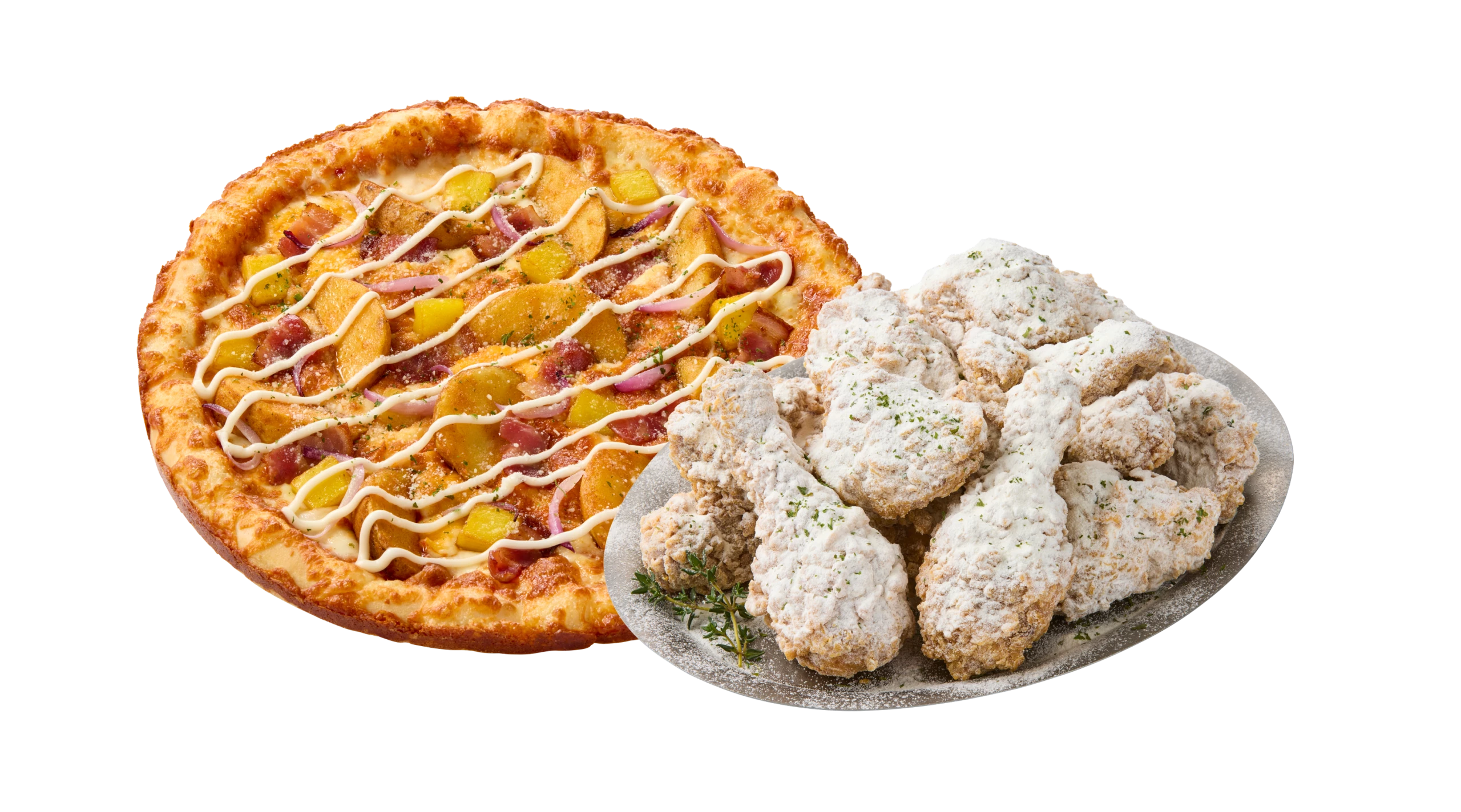 포테이토 + 밀크더스트치킨