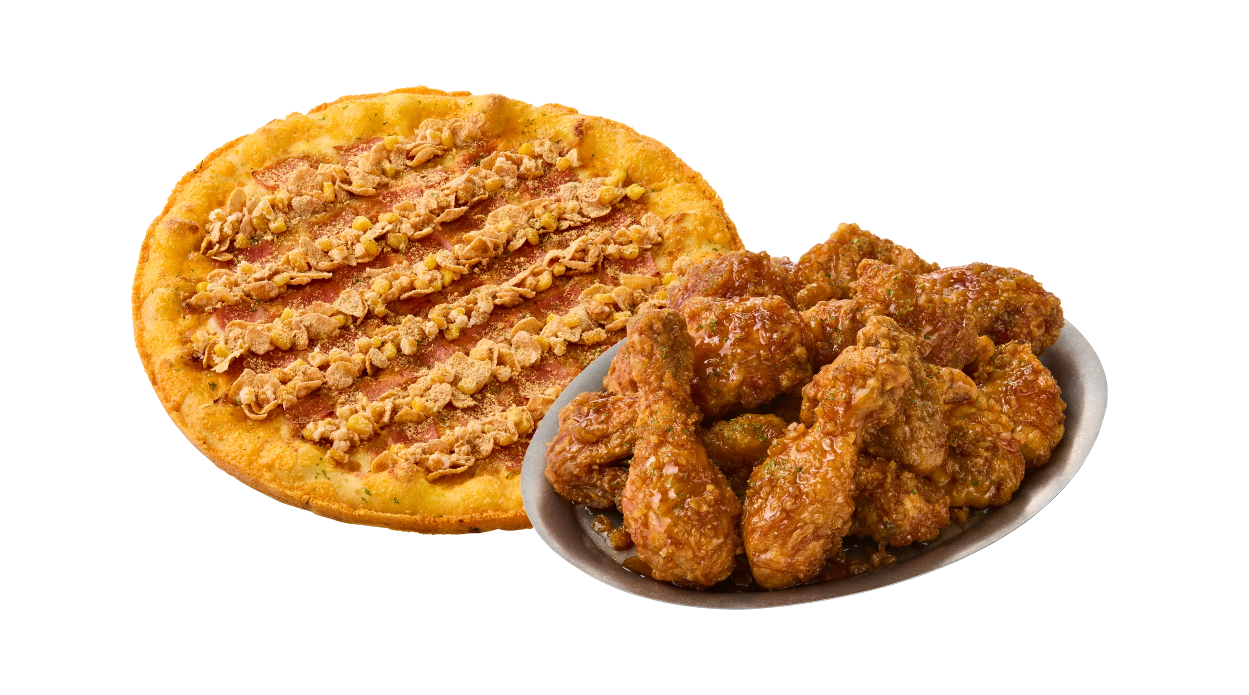 옥수수 무스 + 허니간장치킨